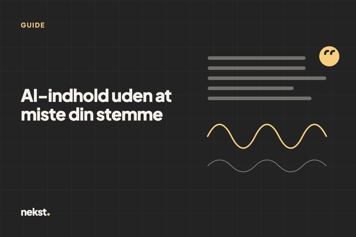 Sådan bruger du AI til indhold uden at miste din stemme