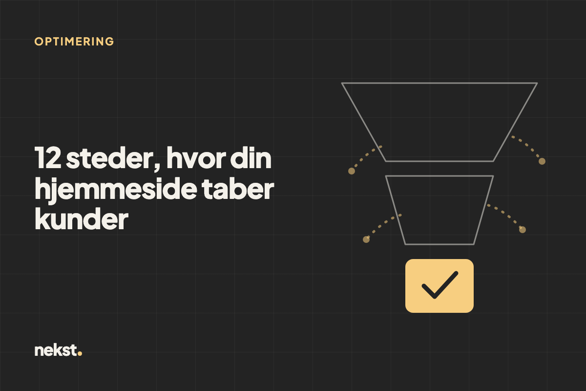 Konverteringsoptimering: 12 steder, hvor din hjemmeside taber kunder