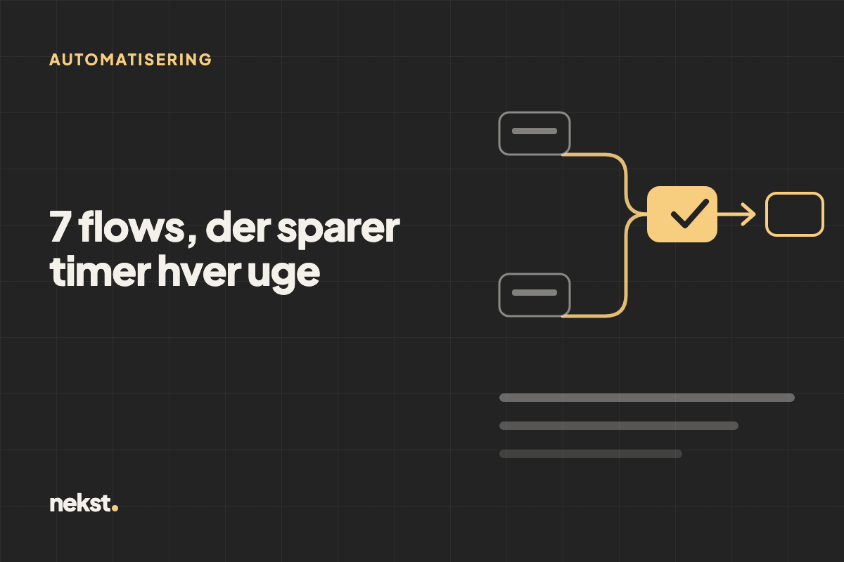 Marketingautomatisering: 7 flows, der sparer timer hver uge