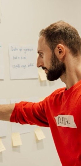 Workshop med sticky notes